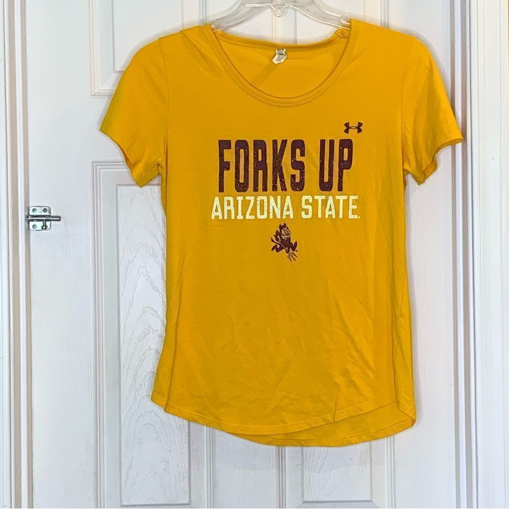 Under Armour Arizona State University Forks Up Tee Size Medium